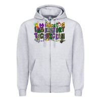 Heather Grey medical laboratory technician mardi gras Zipper Hoodie - CowGirlArtShop
