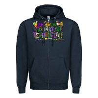 Navy medical laboratory technician mardi gras Zipper Hoodie - CowGirlArtShop