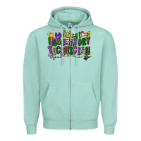 Seafoam medical laboratory technician mardi gras Zipper Hoodie - CowGirlArtShop