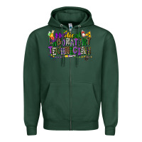 Sports Green medical laboratory technician mardi gras Zipper Hoodie - CowGirlArtShop