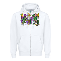 White medical laboratory technician mardi gras Zipper Hoodie - CowGirlArtShop
