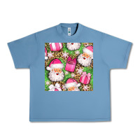 Pebble Blue christmas santa claus and gift box seamless pattern bbs Urban Heavy Tee - BundleAndBundleShop