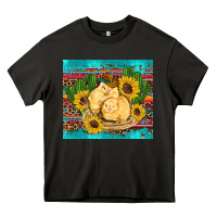 Asphalt western chicks coop animals sunflowers cactus serape leopard turquoise Heavy Core Tee - Artiststas
