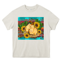Cream western chicks coop animals sunflowers cactus serape leopard turquoise Heavy Core Tee - Artiststas