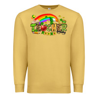 Antique Gold St. Patrick's Day Teacher Premium Sweatshirt - OliviaCreatesArt