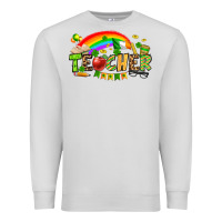 Dove Grey St. Patrick's Day Teacher Premium Sweatshirt - OliviaCreatesArt