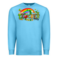 Ocean Blue St. Patrick's Day Teacher Premium Sweatshirt - OliviaCreatesArt