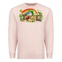 Pale Pink St. Patrick's Day Teacher Premium Sweatshirt - OliviaCreatesArt