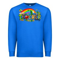 True Royal St. Patrick's Day Teacher Premium Sweatshirt - OliviaCreatesArt