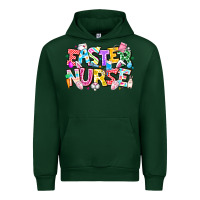 Forest Green Easter Nurse Urban Hoodie - CowhideDigitalArt