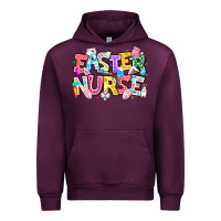 Mauve Wine Easter Nurse Urban Hoodie - CowhideDigitalArt