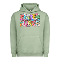 Pigment Oil Green Easter Nurse Urban Hoodie - CowhideDigitalArt