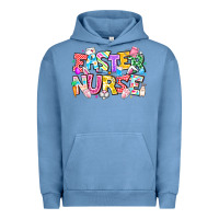 Pigment Pebble Blue Easter Nurse Urban Hoodie - CowhideDigitalArt