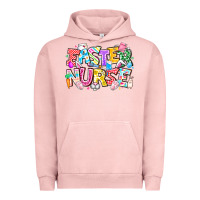 Pigment Salmon Easter Nurse Urban Hoodie - CowhideDigitalArt