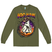Army Green boo haw Long Sleeve Tee - BarkalooDesign