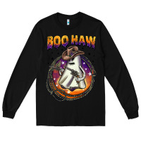 Black boo haw Long Sleeve Tee - BarkalooDesign