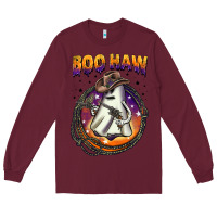 Burgundy boo haw Long Sleeve Tee - BarkalooDesign