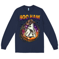 Navy boo haw Long Sleeve Tee - BarkalooDesign
