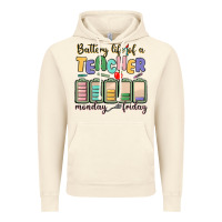 Vintage Artic battery life of a teacher monday friday Vintage Hoodie - MaliasSmallBusiness