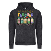 Vintage Black battery life of a teacher monday friday Vintage Hoodie - MaliasSmallBusiness