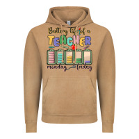 Vintage Camel battery life of a teacher monday friday Vintage Hoodie - MaliasSmallBusiness
