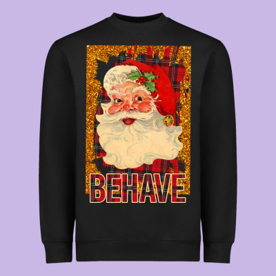 Santa Behave Heavyweight Sweatshirt Designed By Bettercallsaul