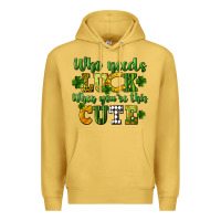 Antique Gold Who needs luck when you're this cute St. Patrick's Premium Hoodie - CowGirlArtShop
