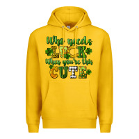 Lemon Who needs luck when you're this cute St. Patrick's Premium Hoodie - CowGirlArtShop