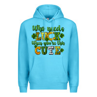 Ocean Blue Who needs luck when you're this cute St. Patrick's Premium Hoodie - CowGirlArtShop