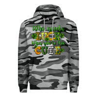 Slate Camo Who needs luck when you're this cute St. Patrick's Premium Hoodie - CowGirlArtShop