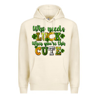 Tofu Who needs luck when you're this cute St. Patrick's Premium Hoodie - CowGirlArtShop