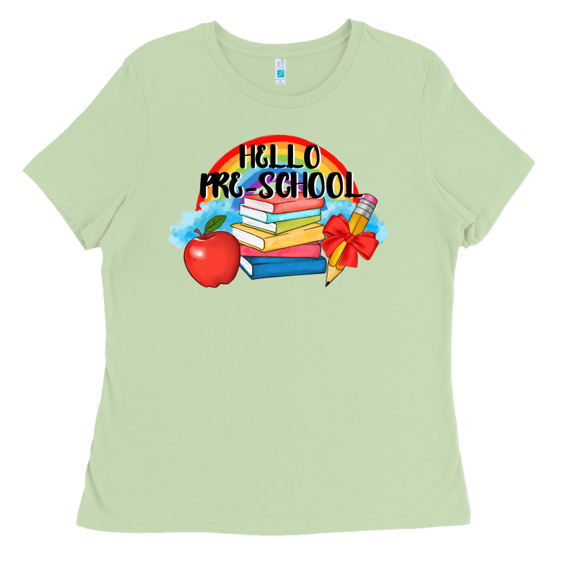 Hello Pre School Ladies Tee by AdoDesignShop | Teevron