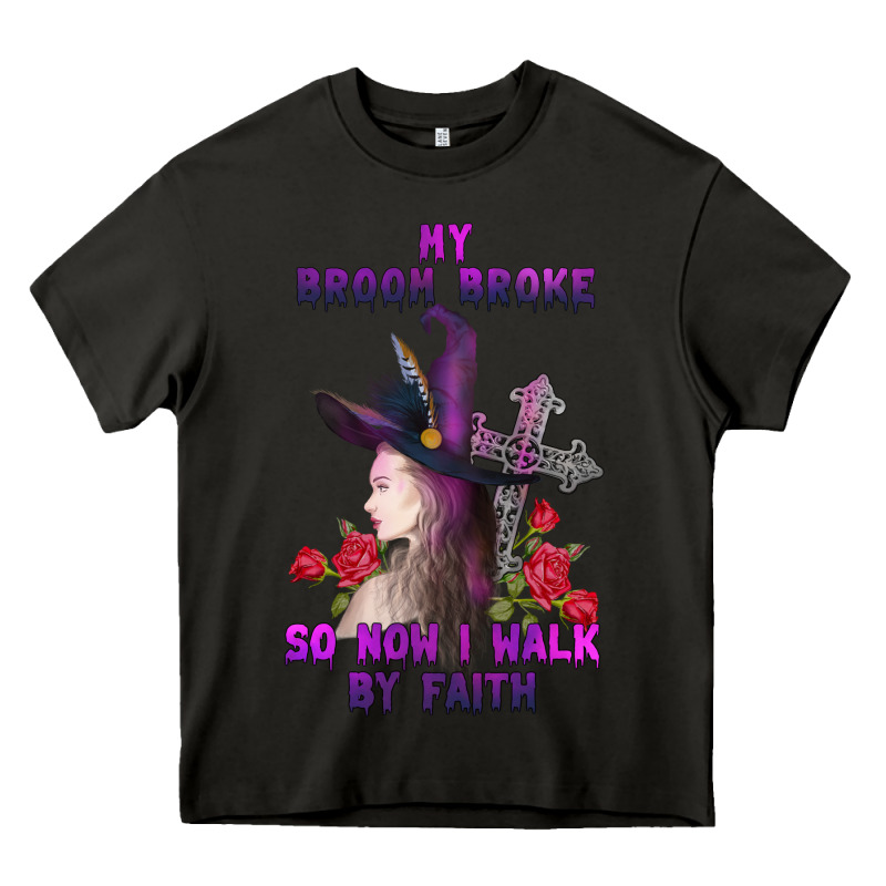 My Broom Broke Heavy Core Tee by AdoDesignShop | Teevron