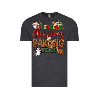 Vintage Black Official Christmas baking team Vintage Tee - NancyCooperArtShop