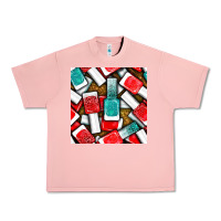 Salmon nail polish with glitter seamless pattern bbs Urban Heavy Tee - BundleAndBundleShop
