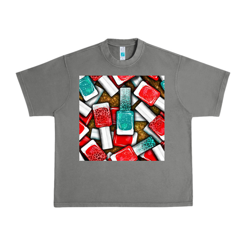 Nail Polish With Glitter Seamless Pattern Bbs Urban Heavy Tee by BundleAndBundleShop | Teevron