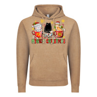 Vintage Coffee meowy christmas cats coffee cups Vintage Hoodie - MaliasSmallBusiness
