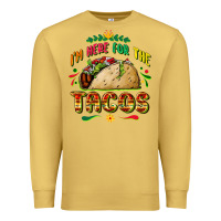 Antique Gold I'm here for the tacos Premium Sweatshirt - FaDigitalArtStudio