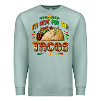 Seafoam I'm here for the tacos Premium Sweatshirt - FaDigitalArtStudio