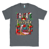 Charcoal Heather santas favorite elf Classic Tee - MaliasSmallBusiness
