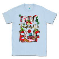 Dusty Blue santas favorite elf Classic Tee - MaliasSmallBusiness