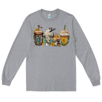 Heather Grey bull skull western coffee cups Long Sleeve Tee - Jasminsmagicworld