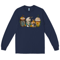 Navy bull skull western coffee cups Long Sleeve Tee - Jasminsmagicworld