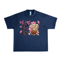 Navy but first coffee floral Urban Heavy Tee - JahusDesignShop