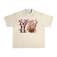 Sandshell but first coffee floral Urban Heavy Tee - JahusDesignShop