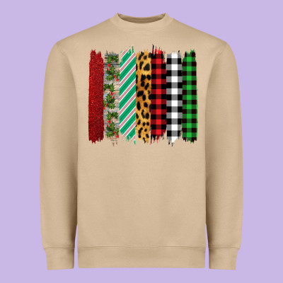 Christmas Brushstrokes Heavyweight Sweatshirt Designed By Bettercallsaul