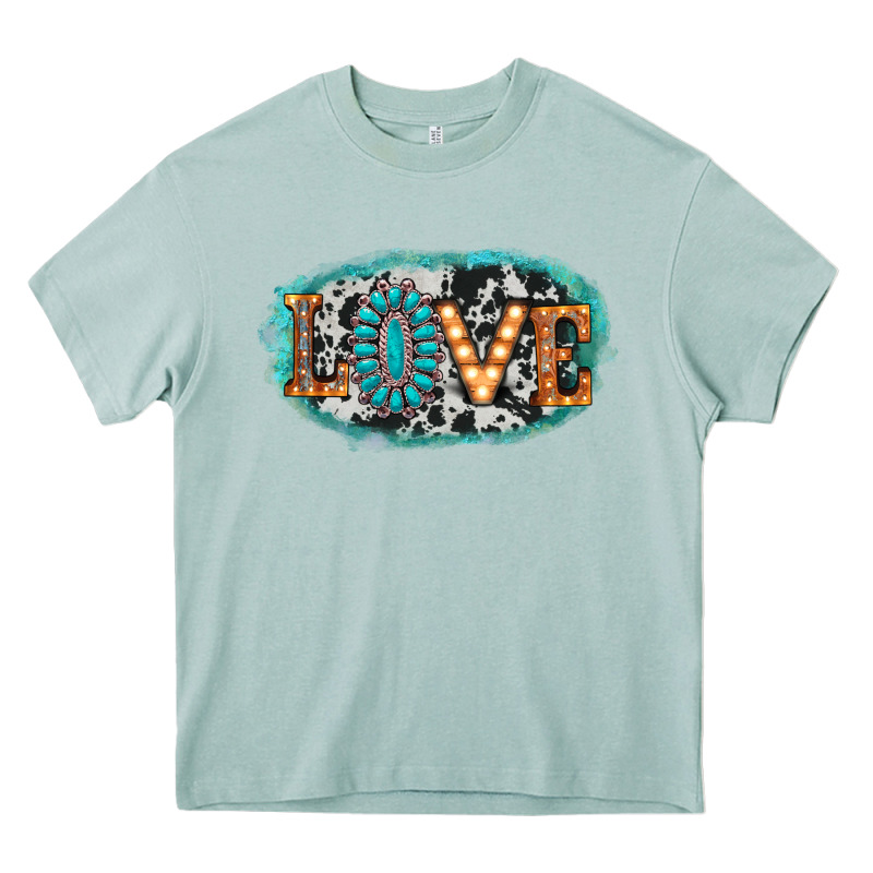 Love Western Heavy Core Tee by AdoDesignShop | Teevron