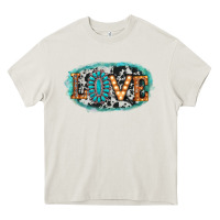 Cream love western Heavy Core Tee - AdoDesignShop
