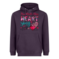 Plum you make my heart sing Heavyweight Hoodie - OliviaCreatesArt