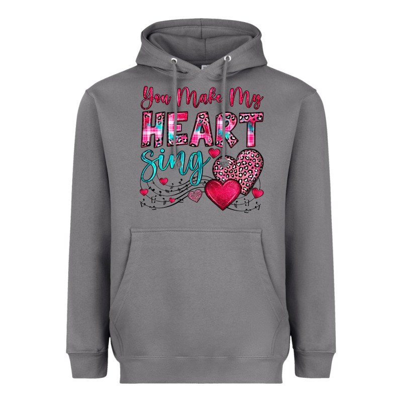 You Make My Heart Sing Heavyweight Hoodie by OliviaCreatesArt | Teevron